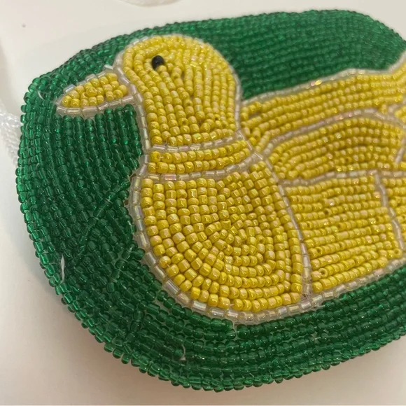Beaded Duck Mini Coin Purse - Picture 10 of 16